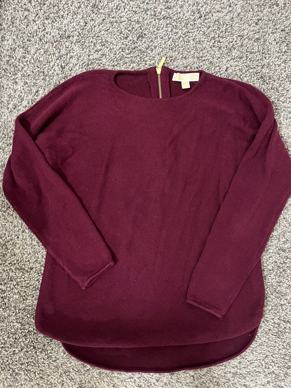 Michael Kors Women's Deep Wine Crewneck Sweater